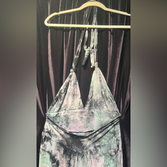 Tie dye jungle hippie jumpsuit. Long small. - Picture 3 of 7